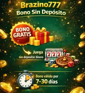 Bonificación sin depósito Brazino777, juega gratis y gana
